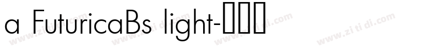 a FuturicaBs light字体转换